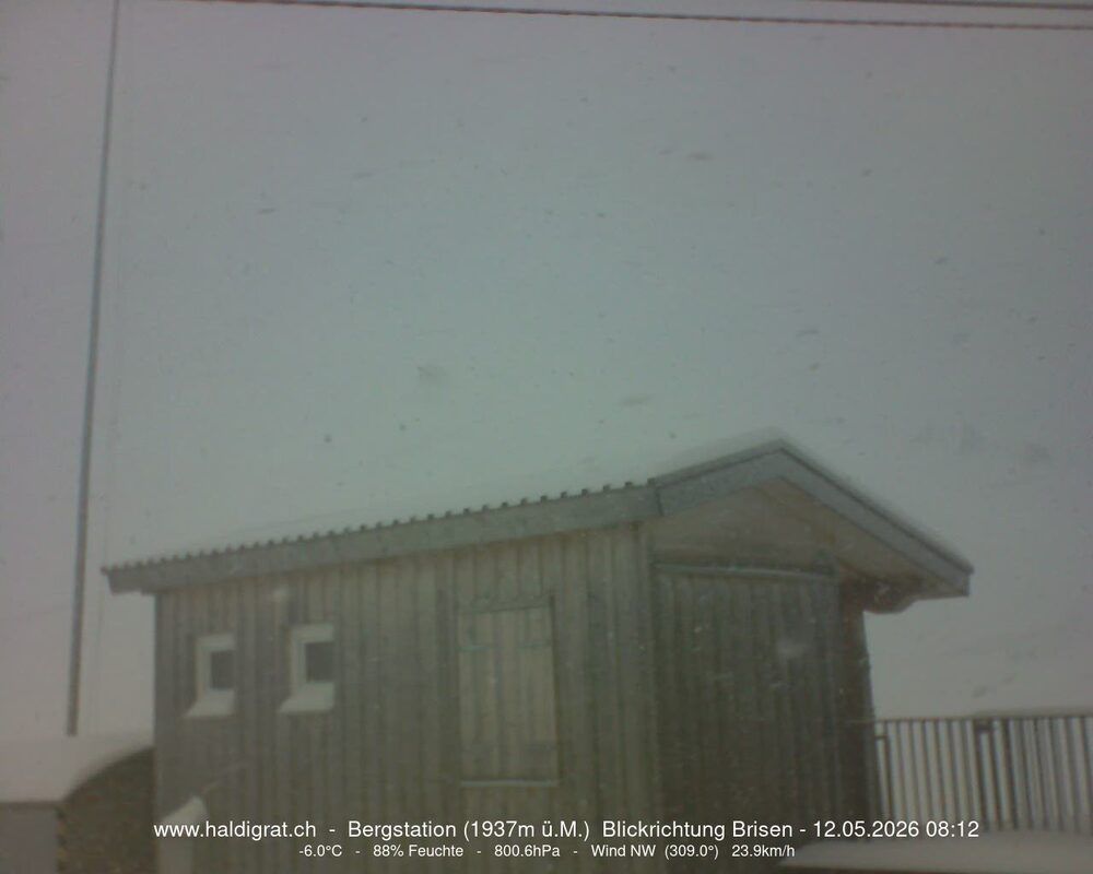 Wolfenschiessen: Bergstation Haldigrat (1937m) Blickrichtung Ost - Brisen
