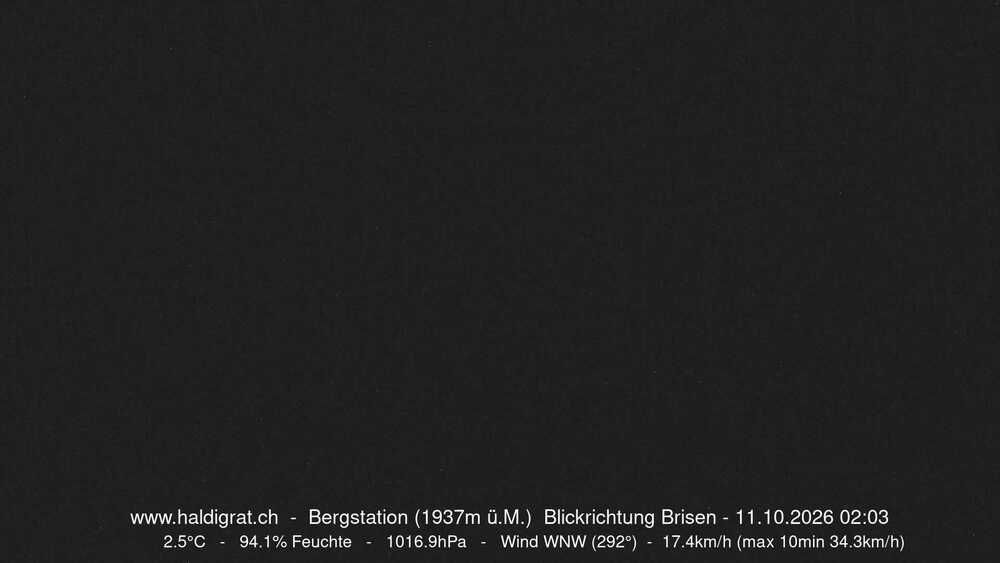 Wolfenschiessen: Bergstation Haldigrat (1937m) Blickrichtung Ost - Brisen
