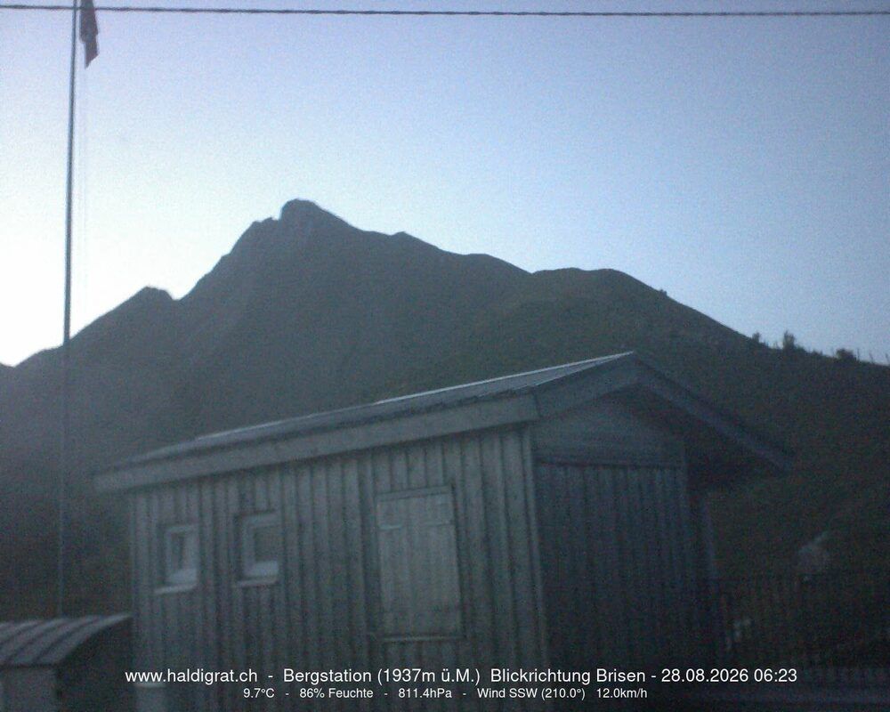 Wolfenschiessen: Bergstation Haldigrat (1937m) Blickrichtung Ost - Brisen