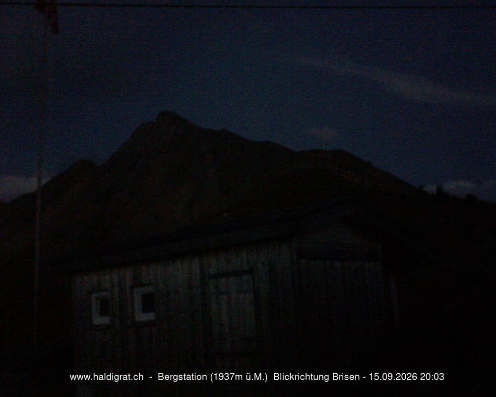 Wolfenschiessen: Bergstation Haldigrat (1937m) Blickrichtung Ost - Brisen