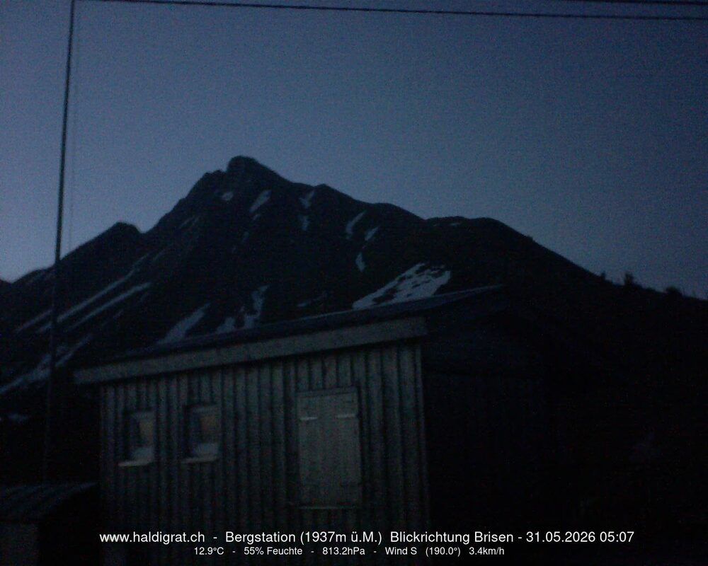 Wolfenschiessen: Bergstation Haldigrat (1937m) Blickrichtung Ost - Brisen