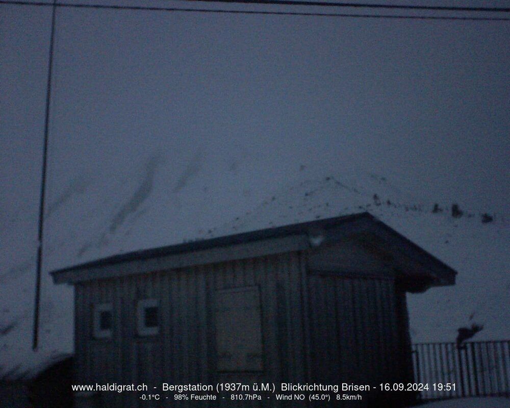 Wolfenschiessen: Bergstation Haldigrat (1937m) Blickrichtung Ost - Brisen