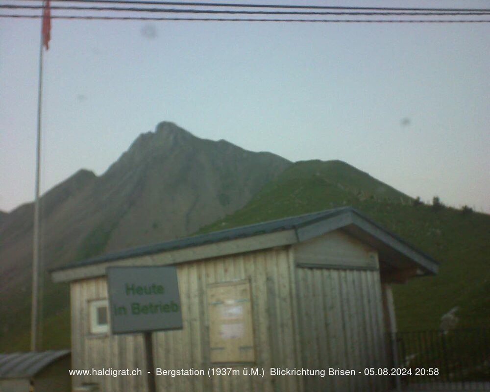 Wolfenschiessen: Bergstation Haldigrat (1937m) Blickrichtung Ost - Brisen