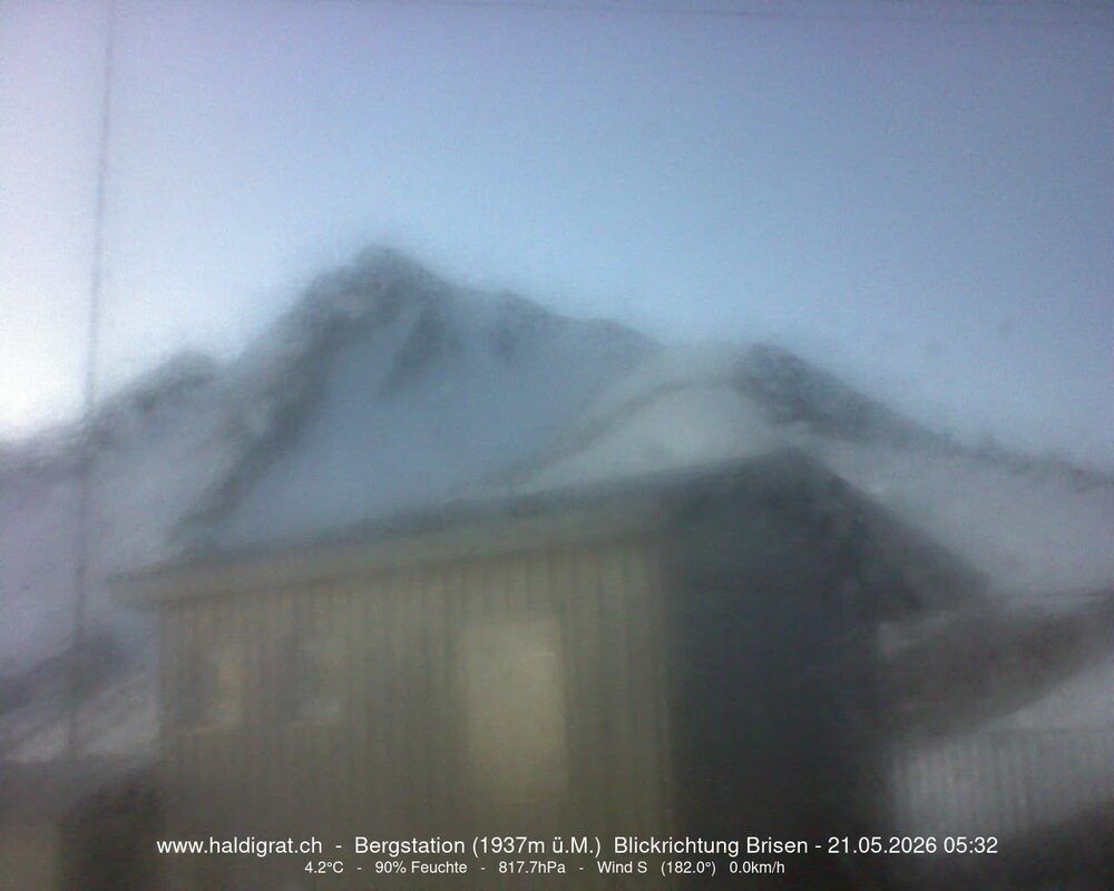 Wolfenschiessen: Bergstation Haldigrat (1937m) Blickrichtung Ost - Brisen