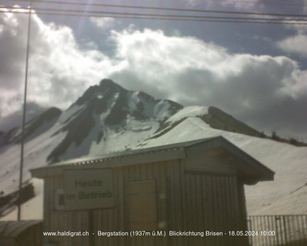 Wolfenschiessen: Bergstation Haldigrat (1937m) Blickrichtung Ost - Brisen