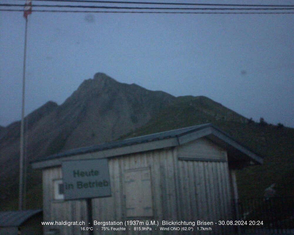 Wolfenschiessen: Bergstation Haldigrat (1937m) Blickrichtung Ost - Brisen