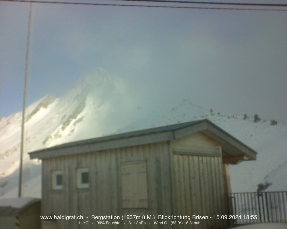 Wolfenschiessen: Bergstation Haldigrat (1937m) Blickrichtung Ost - Brisen