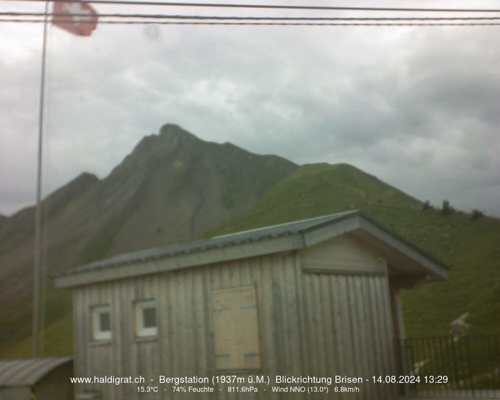 Wolfenschiessen: Bergstation Haldigrat (1937m) Blickrichtung Ost - Brisen