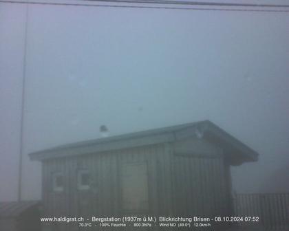 Wolfenschiessen: Bergstation Haldigrat (1937m) Blickrichtung Ost - Brisen