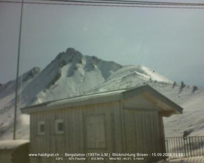 Wolfenschiessen: Bergstation Haldigrat (1937m) Blickrichtung Ost - Brisen