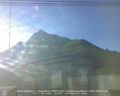 Wolfenschiessen: Bergstation Haldigrat (1937m) Blickrichtung Ost - Brisen