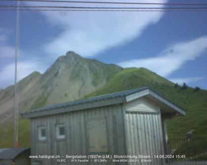 Wolfenschiessen: Bergstation Haldigrat (1937m) Blickrichtung Ost - Brisen