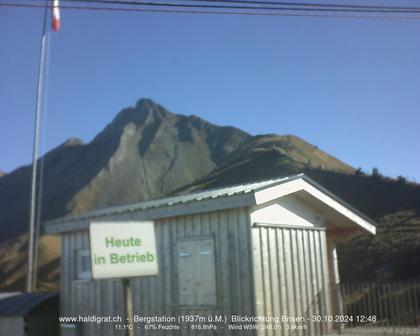 Wolfenschiessen: Bergstation Haldigrat (1937m) Blickrichtung Ost - Brisen