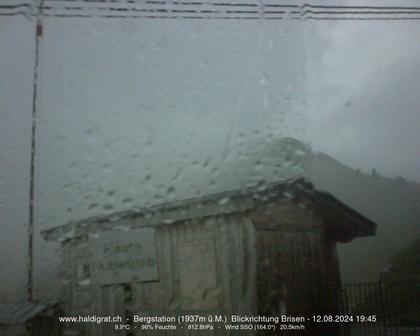 Wolfenschiessen: Bergstation Haldigrat (1937m) Blickrichtung Ost - Brisen