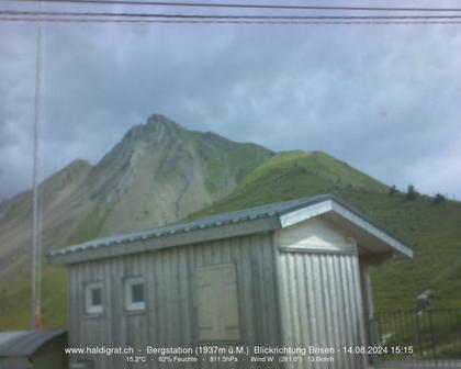 Wolfenschiessen: Bergstation Haldigrat (1937m) Blickrichtung Ost - Brisen