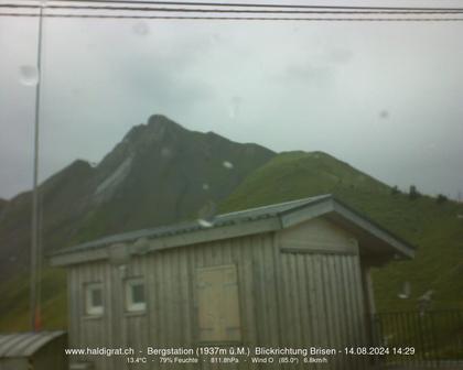 Wolfenschiessen: Bergstation Haldigrat (1937m) Blickrichtung Ost - Brisen