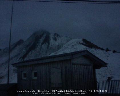 Wolfenschiessen: Bergstation Haldigrat (1937m) Blickrichtung Ost - Brisen