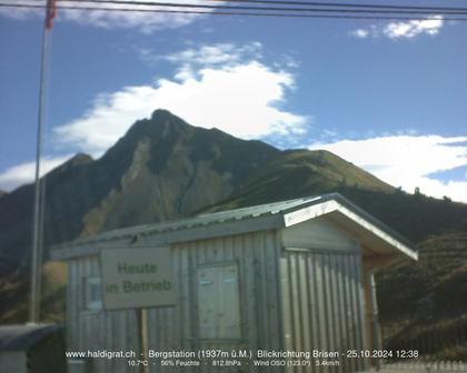 Wolfenschiessen: Bergstation Haldigrat (1937m) Blickrichtung Ost - Brisen