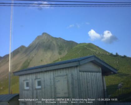 Wolfenschiessen: Bergstation Haldigrat (1937m) Blickrichtung Ost - Brisen