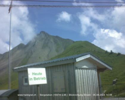 Wolfenschiessen: Bergstation Haldigrat (1937m) Blickrichtung Ost - Brisen