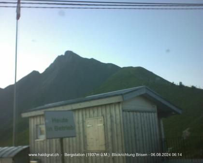 Wolfenschiessen: Bergstation Haldigrat (1937m) Blickrichtung Ost - Brisen