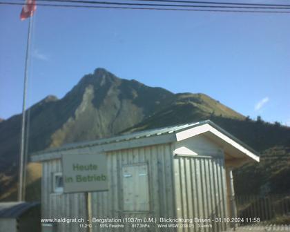 Wolfenschiessen: Bergstation Haldigrat (1937m) Blickrichtung Ost - Brisen