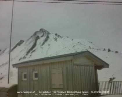 Wolfenschiessen: Bergstation Haldigrat (1937m) Blickrichtung Ost - Brisen