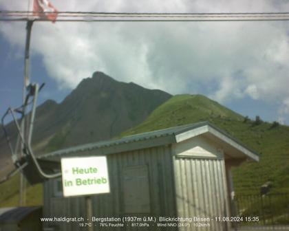 Wolfenschiessen: Bergstation Haldigrat (1937m) Blickrichtung Ost - Brisen