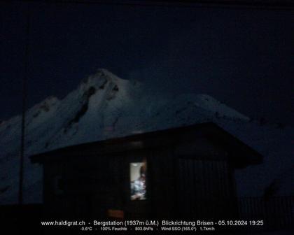 Wolfenschiessen: Bergstation Haldigrat (1937m) Blickrichtung Ost - Brisen