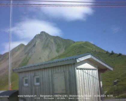 Wolfenschiessen: Bergstation Haldigrat (1937m) Blickrichtung Ost - Brisen