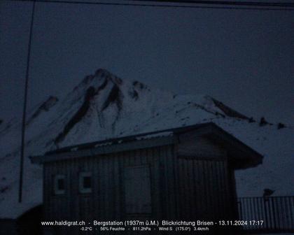 Wolfenschiessen: Bergstation Haldigrat (1937m) Blickrichtung Ost - Brisen