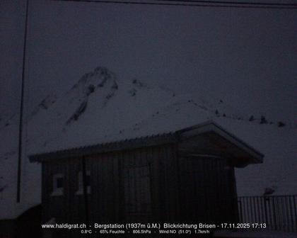 Wolfenschiessen: Bergstation Haldigrat (1937m) Blickrichtung Ost - Brisen
