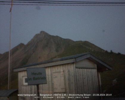 Wolfenschiessen: Bergstation Haldigrat (1937m) Blickrichtung Ost - Brisen