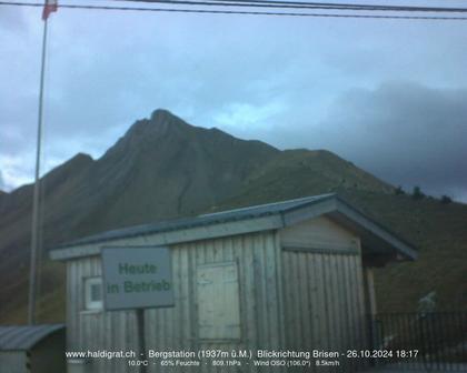 Wolfenschiessen: Bergstation Haldigrat (1937m) Blickrichtung Ost - Brisen