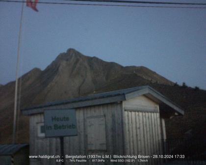 Wolfenschiessen: Bergstation Haldigrat (1937m) Blickrichtung Ost - Brisen