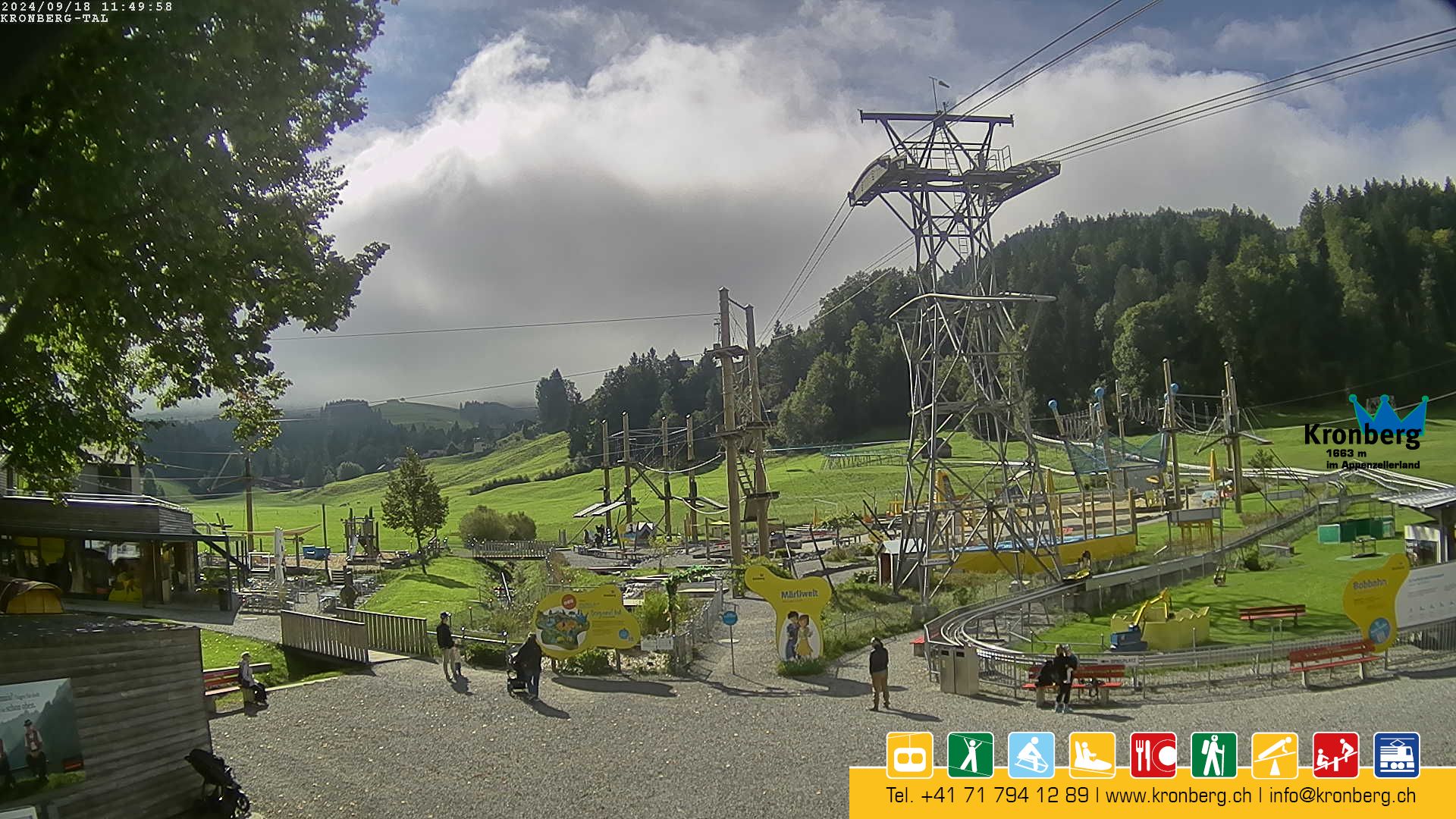 Gonten: Blick vom Jakobsbad Richtung Kronberg