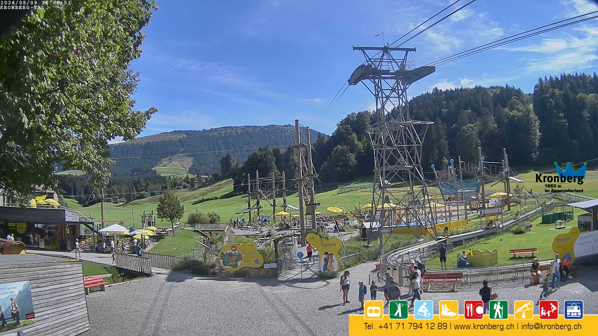 Gonten: Blick vom Jakobsbad Richtung Kronberg