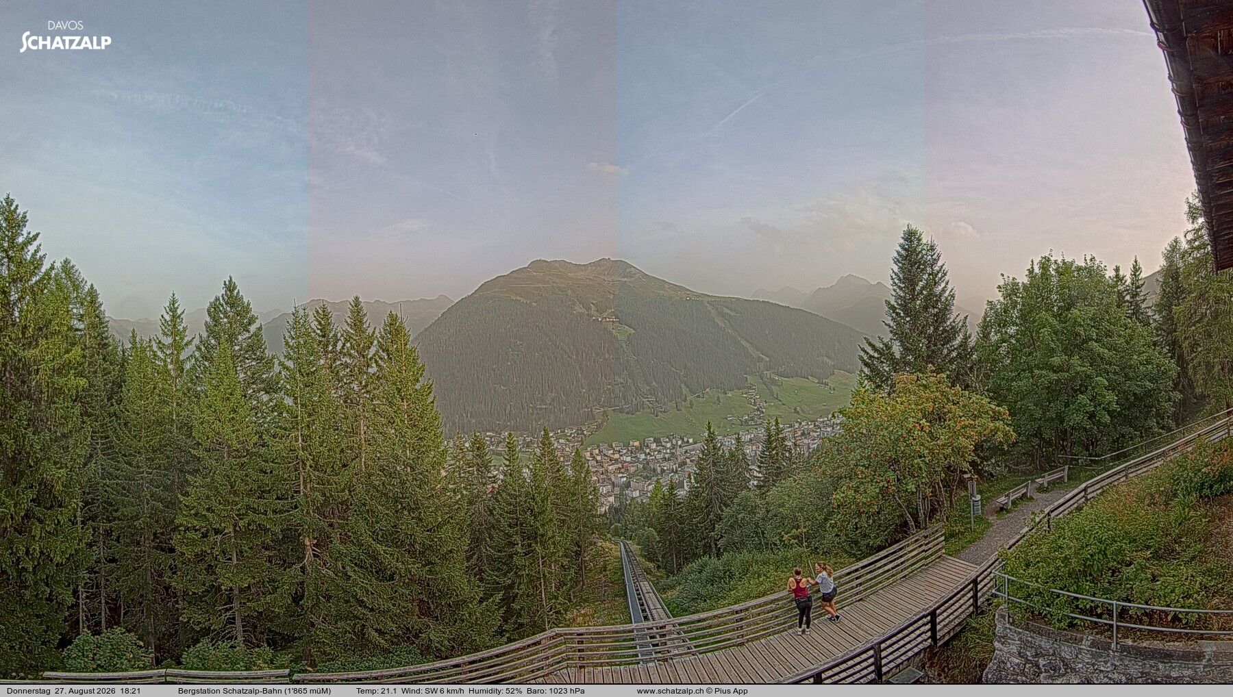 Traffic Cam Davos: Schatzalp-Bahn