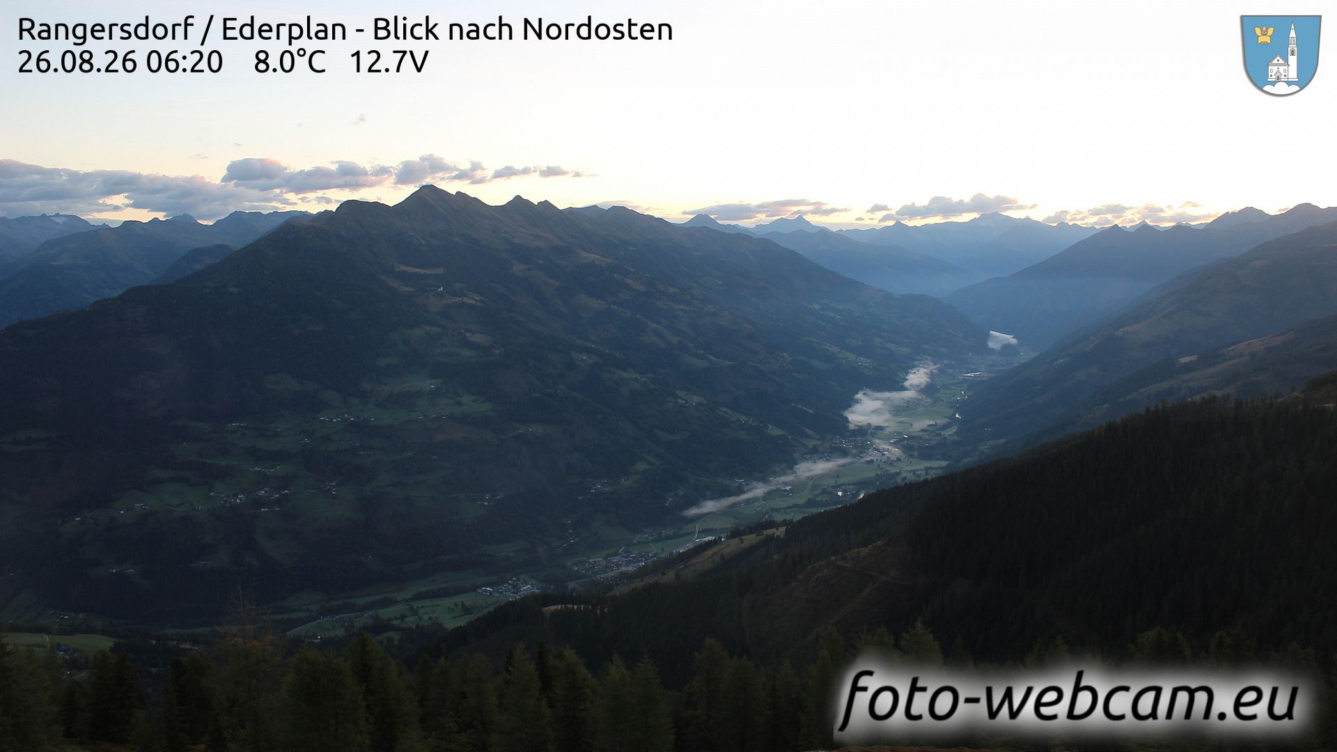 Traffic Cam Zwischenbergen: Rangersdorf - Ederplan - Blick nach Nordosten