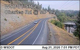 Traffic Cam Spokane › North: SR 291 at MP 9.2: Charles Road (3)