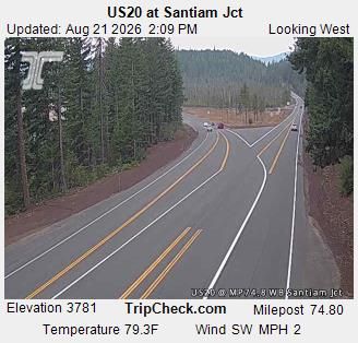 Traffic Cam Linn: US20 at Santiam Jct