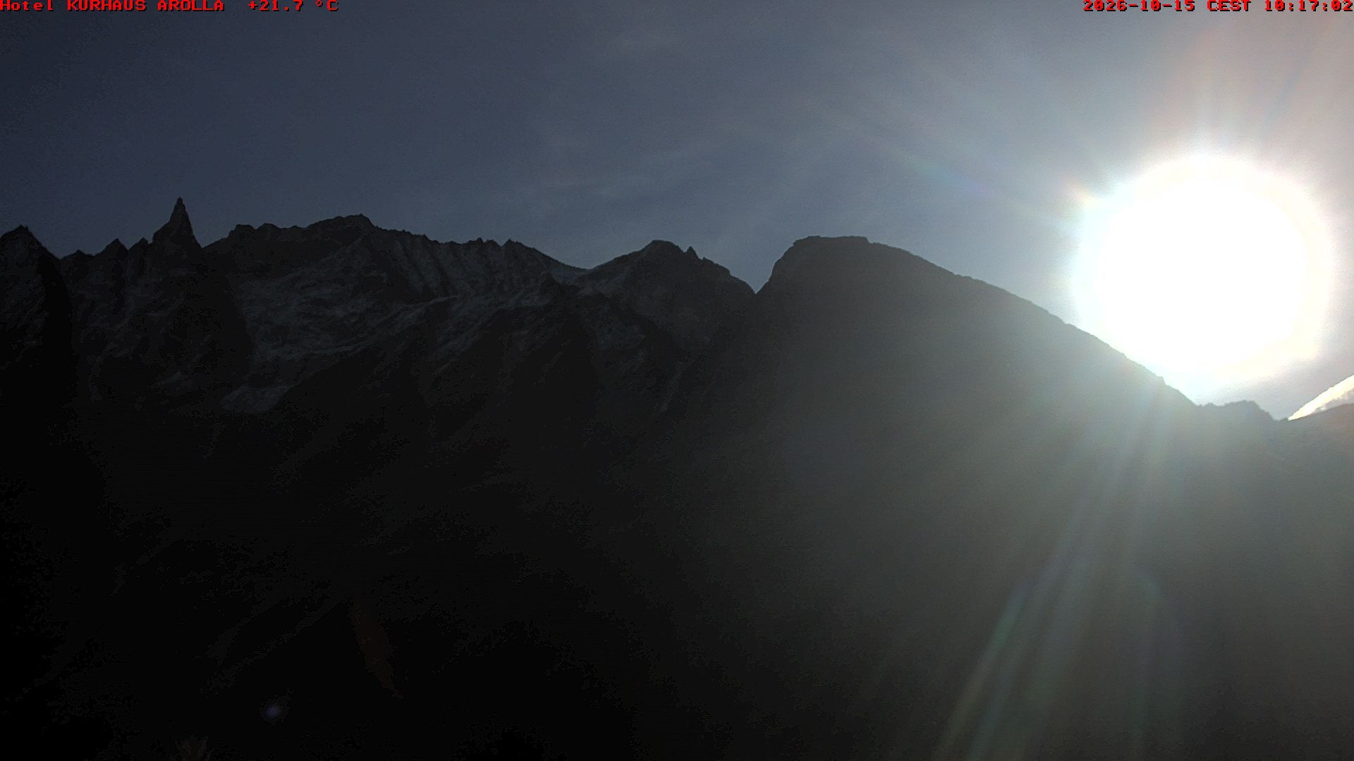 Evolène › Osten: Grand Hotel And Kurhaus - Valais, Suisse: Aiguille de la Tza, Douves Blanches, Maya