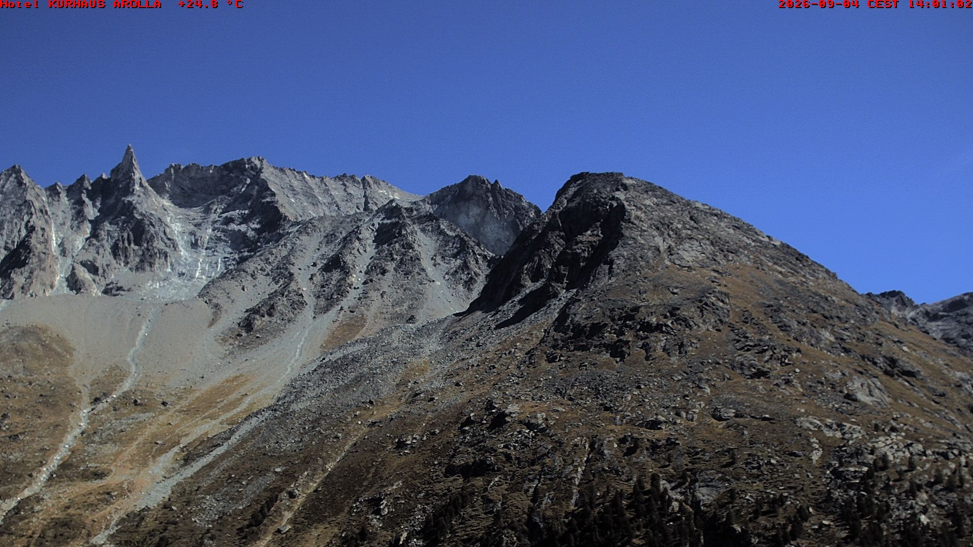 Evolène › Osten: Grand Hotel And Kurhaus - Valais, Suisse: Aiguille de la Tza, Douves Blanches, Maya
