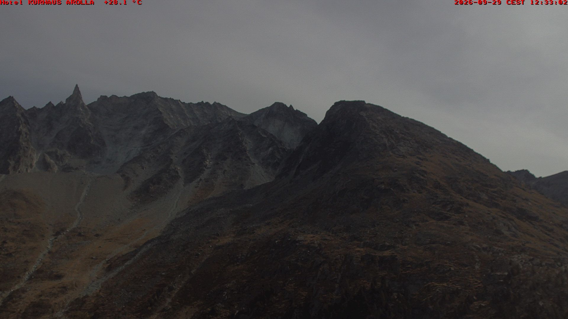 Evolène › Osten: Grand Hotel And Kurhaus - Valais, Suisse: Aiguille de la Tza, Douves Blanches, Maya