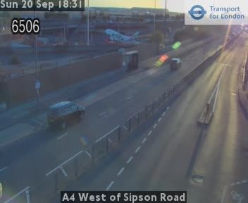 Traffic Cam London: A4 West of Sipson Road