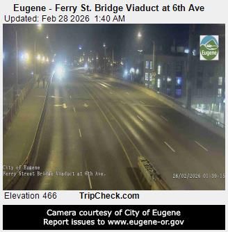 Traffic Cam Eugene: Ferry St. Bridge Viaduct at 6th Ave