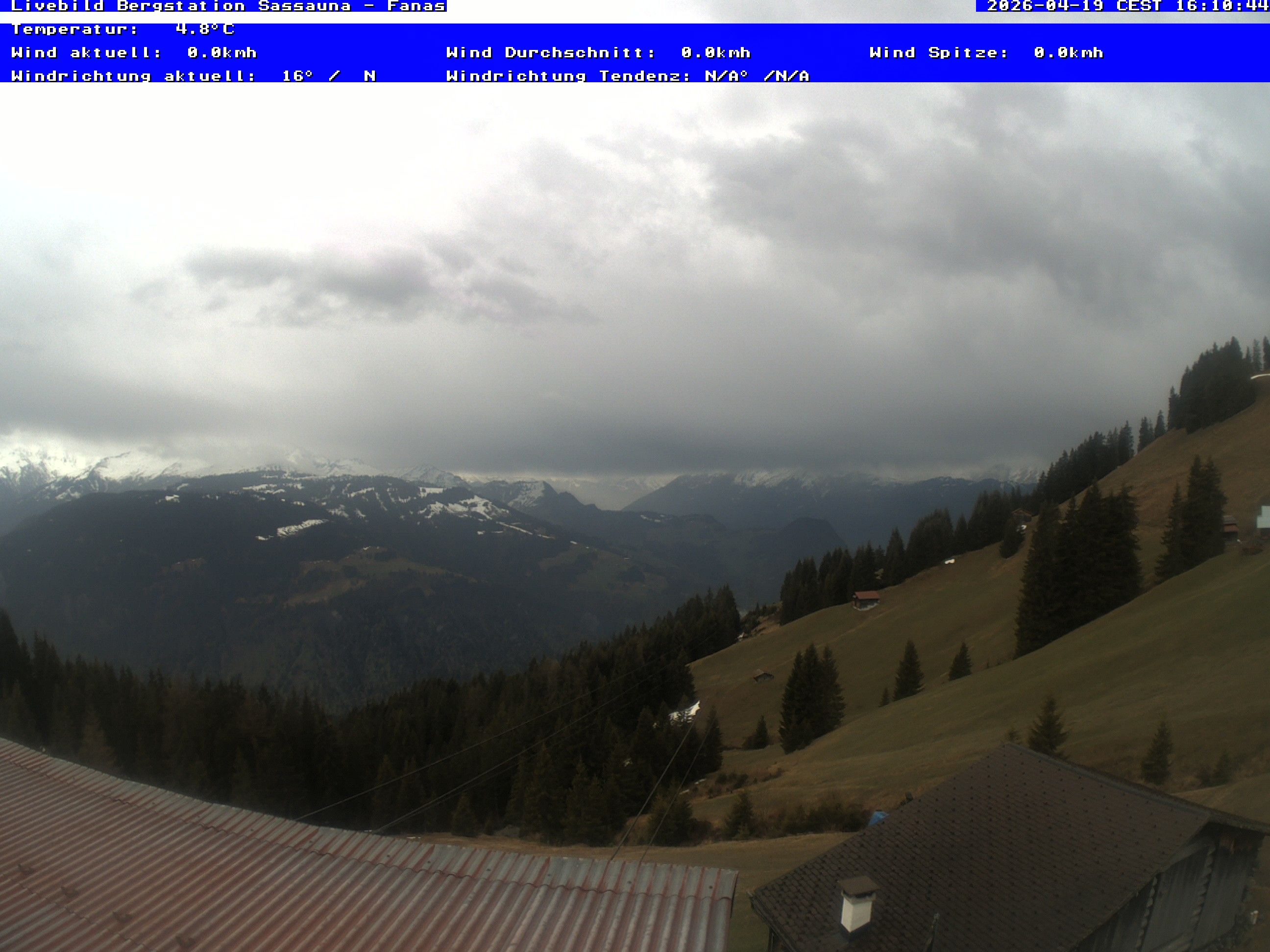 Grüsch › Südwesten: Fanas Seilbahn, Bergstation - Bergrestaurant Sassauna