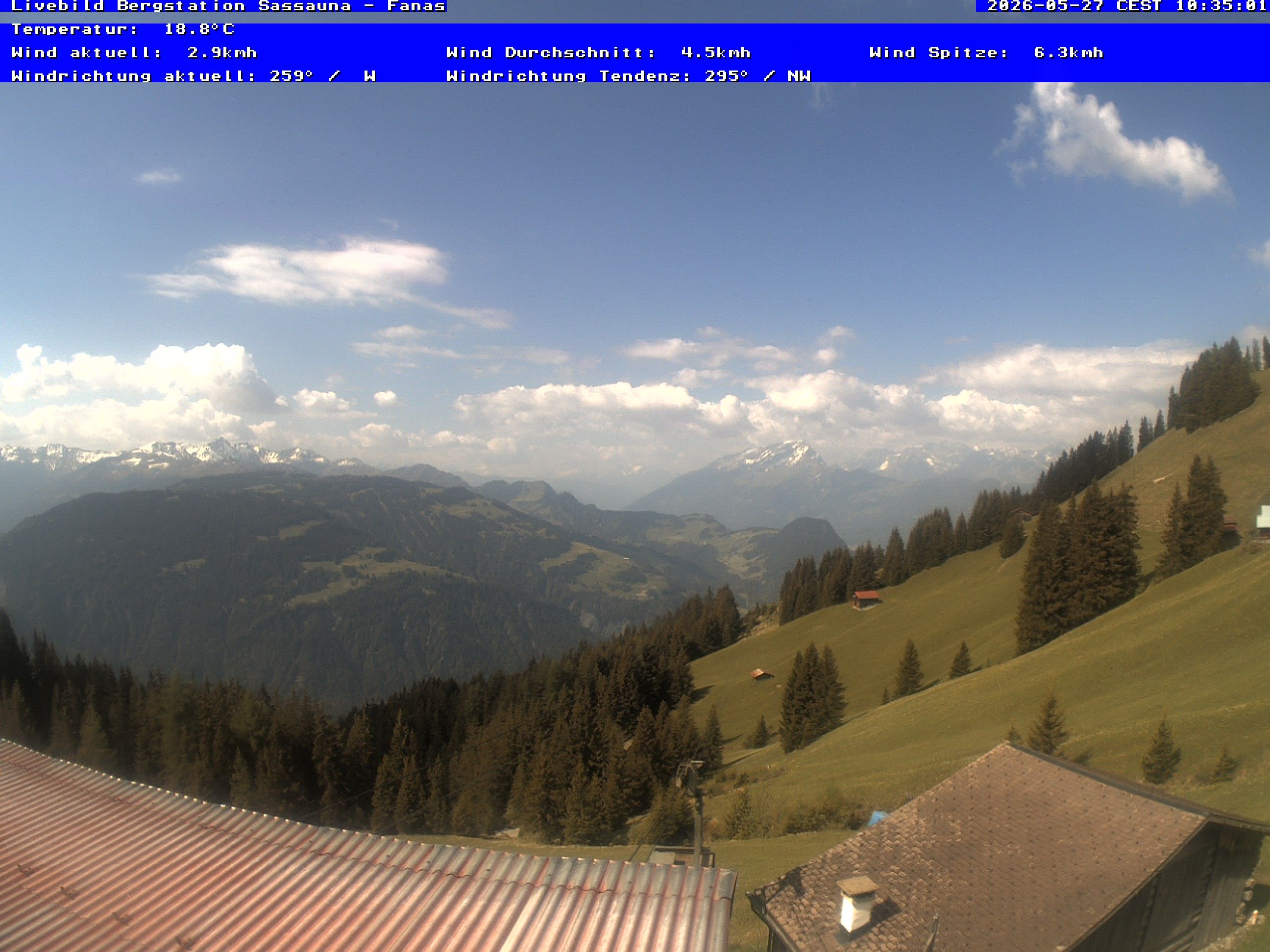 Grüsch › Südwesten: Fanas Seilbahn, Bergstation - Bergrestaurant Sassauna