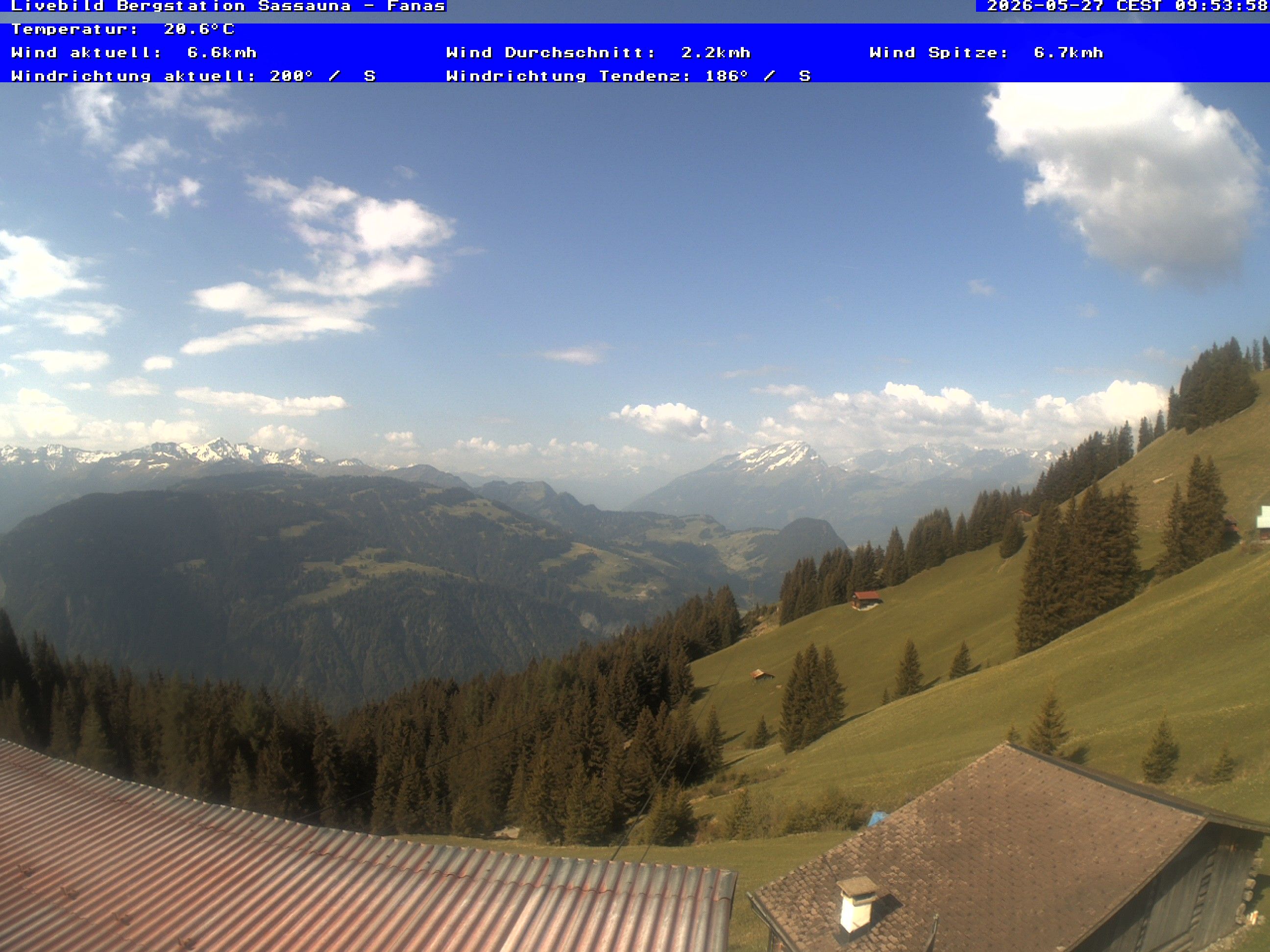 Grüsch › Südwesten: Fanas Seilbahn, Bergstation - Bergrestaurant Sassauna