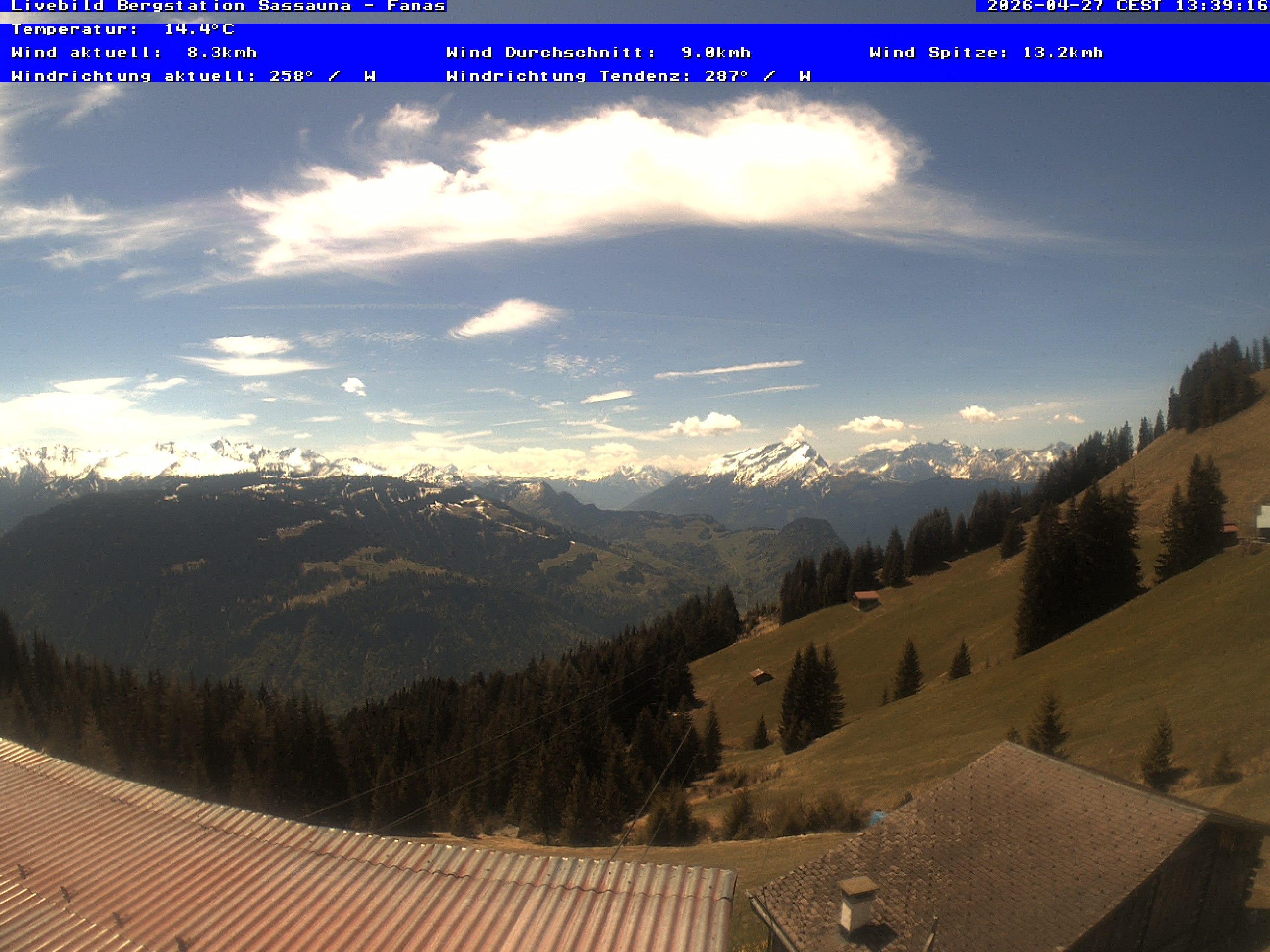 Grüsch › Südwesten: Fanas Seilbahn, Bergstation - Bergrestaurant Sassauna